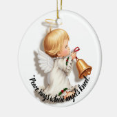 Christmas Angel Ornament with a Bell セラミックオーナメント (左)