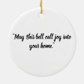 Christmas Angel Ornament with a Bell セラミックオーナメント (裏面)