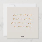 Christmas Angel playing music, customisable シーズンカード (裏面)