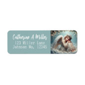 Christmas Angel Return Address ラベル (正面)