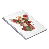 Christmas Angel with Golden Stars ノートブック (右側)