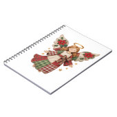 Christmas Angel with Golden Stars ノートブック (左側)