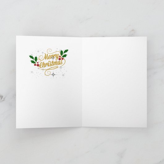 Christmas Angel with Violin カード (内部)