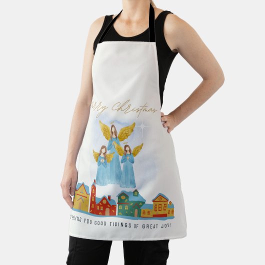 Christmas Angels Bring Joy and Tidings Home Decor! エプロン (インサイチュ)
