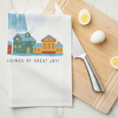 Christmas Angels Bring Joy and Tidings Home Decor! キッチンタオル (四つ折り)