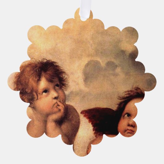 Christmas Angels Paper Ornament Card オーナメントカード (正面)