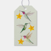 Christmas Anna's Hummingbirds Gift Tag ギフトタグ (正面)