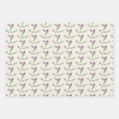 Christmas Anna'sHummingbird ラッピングペーパーシート (正面2)