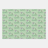 Christmas Anna'sHummingbird ラッピングペーパーシート (正面)