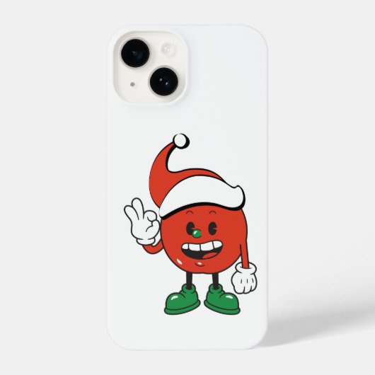 Christmas Apple - A Sweet and Festive Holiday Desi iPhoneケース (裏面)