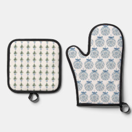 Christmas Apron 鍋つかみ&鍋敷きセット