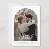 Christmas Archメリー写真の手書き シーズンカード (正面)