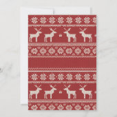 Christmas Arch Nordic Reindeer Personalized Photo シーズンカード (裏面)