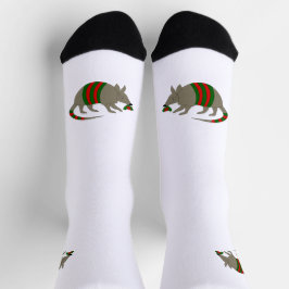 Christmas Armadillo Crew Socks ソックス