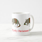 Christmas Armadillo Mug コーヒーマグカップ (正面右)
