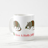 Christmas Armadillo Mug コーヒーマグカップ (正面左)