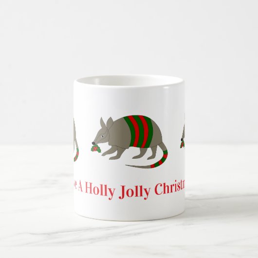 Christmas Armadillo Mug コーヒーマグカップ (中央)