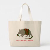 Christmas Armadillo Tote Bag ラージトートバッグ (裏面)
