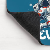 Christmas Astronaut Ever Santa Hat Snowflakes Cand マウスパッド (コーナー)