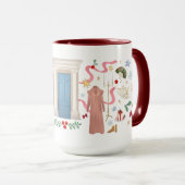 Christmas at Randalls （マルーン15オズ） マグカップ (正面右)