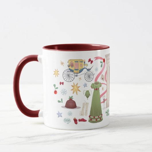 Christmas at Randalls Mug （マルーン） マグカップ (左)