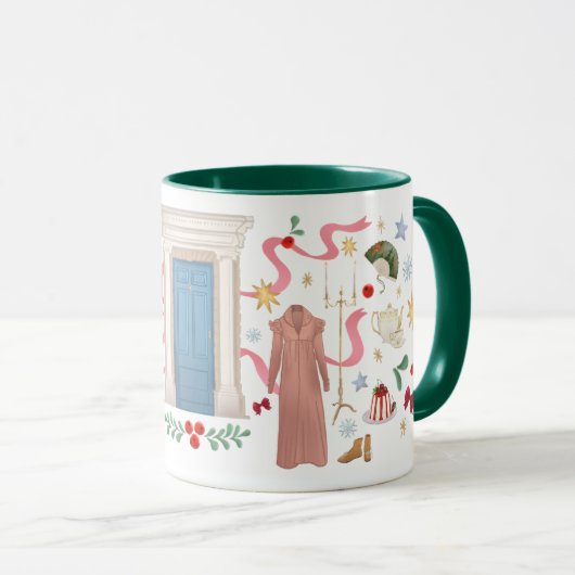 Christmas at Randalls Mug (Hunter Green) マグカップ (正面右)