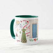 Christmas at Randalls Mug (Hunter Green) マグカップ (正面左)