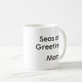 Christmas at the Beach Personalized Mug コーヒーマグカップ (正面右)