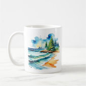 Christmas at the Beach Personalized Mug コーヒーマグカップ (左)