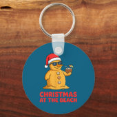Christmas At The Beach Shirt Funny Sandman Trocal  キーホルダー (正面)
