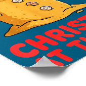 Christmas At The Beach Shirt Funny Sandman Trocal  ポスター (角)