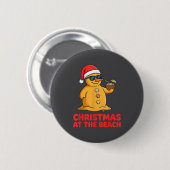 Christmas At The Beach Shirt Funny Sandman Trocal 缶バッジ (正面&裏面)