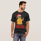 Christmas At The Beach Shirt Funny Sandman Trocal  Tシャツ (正面フル)