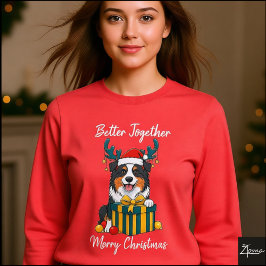 Christmas Aussie Dog Reindeer Gift Graphic トライブレンドＴシャツ
