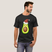 Christmas Avocado Tree Lights Food  Xmas Vegan Tシャツ (正面フル)
