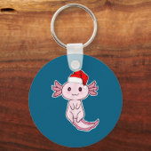 Christmas Axolotl  キーホルダー (正面)