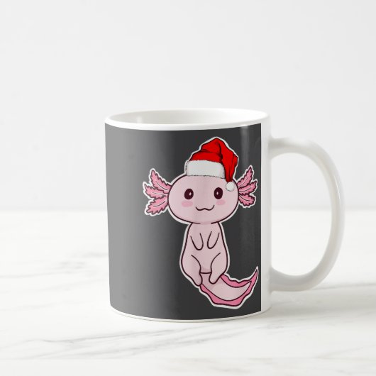 Christmas Axolotl  コーヒーマグカップ (右)