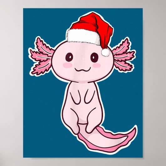 Christmas Axolotl  ポスター (正面)