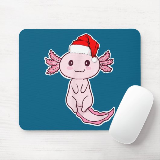 Christmas Axolotl マウスパッド (マウス)