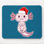 Christmas Axolotl マウスパッド (正面)