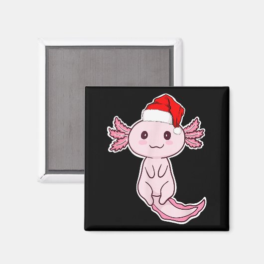 Christmas Axolotl  マグネット (正面/裏面)