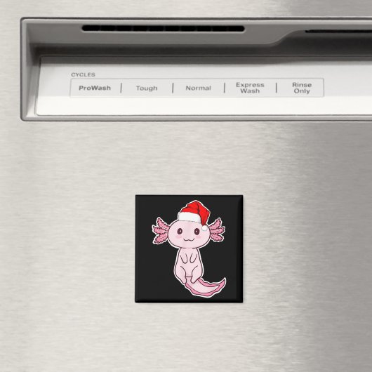 Christmas Axolotl マグネット (インサイチュ (食洗機))