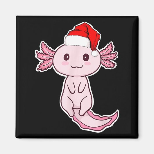 Christmas Axolotl  マグネット (正面)