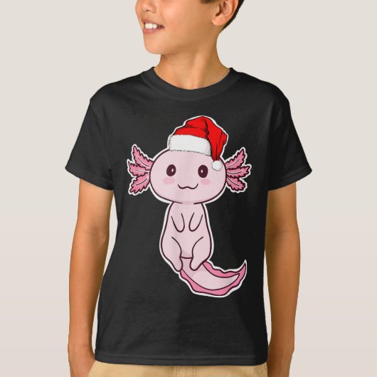 Christmas Axolotl Tシャツ (正面)