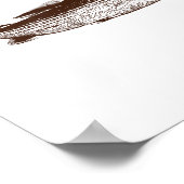 Christmas B Fishing Wearing Santa Hat  ポスター (角)