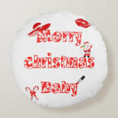 Christmas Baby ラウンドクッション (裏面)