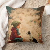 Christmas Baby & Cat Pillow – Soft, Snuggly & Full クッション (ブランケット)