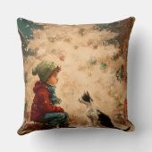 Christmas Baby & Cat Pillow – Soft, Snuggly & Full クッション (裏面)