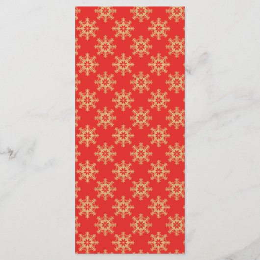 Christmas Baby Clothes Line Menu Card メニュー (裏面)