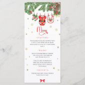 Christmas Baby Clothes Line Menu Card メニュー (正面)